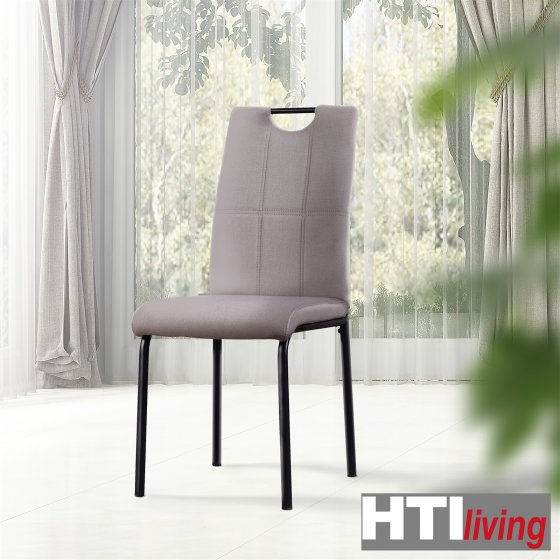 Esszimmerstuhl Denton Webstoff Beige 4er-Set 