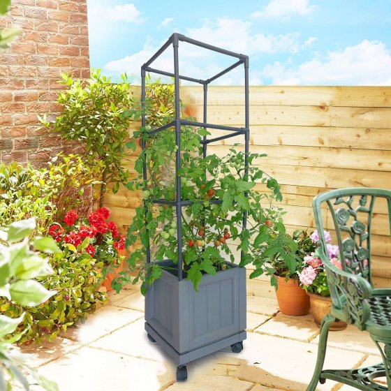 Gewächshaus 30x30x106 cm mit Rollen 