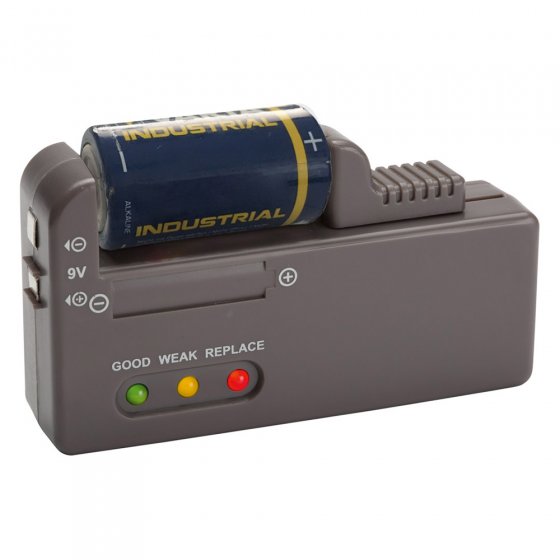 CE-zertifiziert 104 Fächer AA, AAA, 9V, C, D, Knopf Aufbewahrungsbox für Batterie/Batterien mit digitalem Tester 