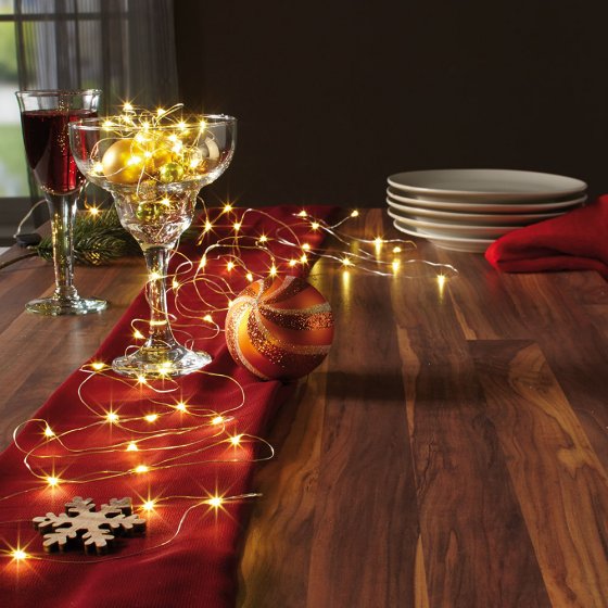 IHR GESCHENK: LICHTERKETTE MIT TIMER