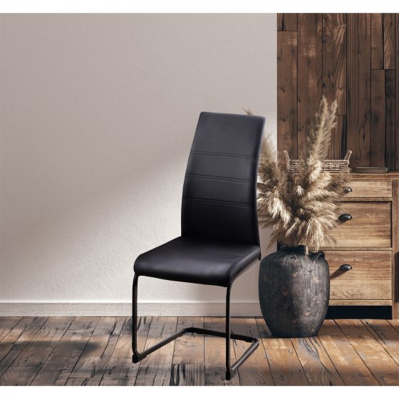 Schwingstuhl SallyP PU Schwarz