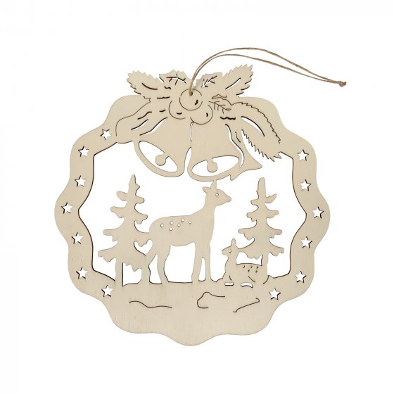 Fensterbild Rehe im Wald 