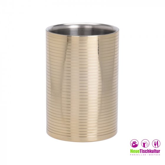 Weinkühler Edelstahl Gold 