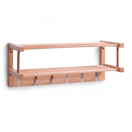 Wandgarderobe Bambus