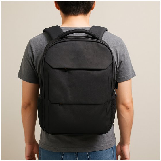 Rucksack mit USB und Kopfhöreranschluss Laptoprucksack für Alltag, Uni oder Reisen 