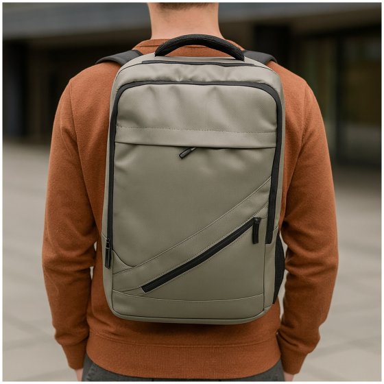Moderner Laptop-Rucksack 13 Liter mit Kabeldurchführung und Laptopfach 