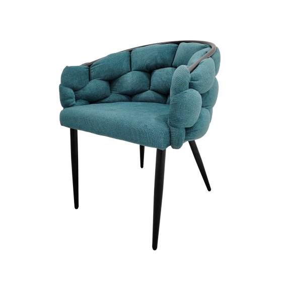 Stuhl Alsen Schwarz Petrol 