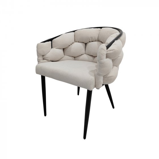 Stuhl Alsen Schwarz Beige 