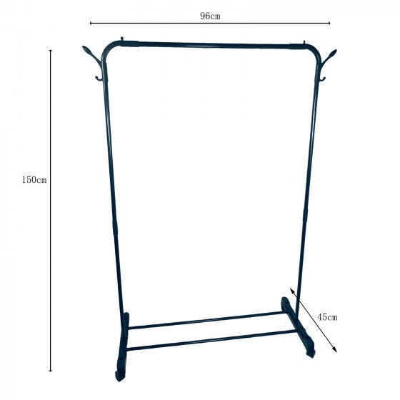 Kleiderständer mit Rollen Rollgarderobe für Schlafzimmer oder Flur 