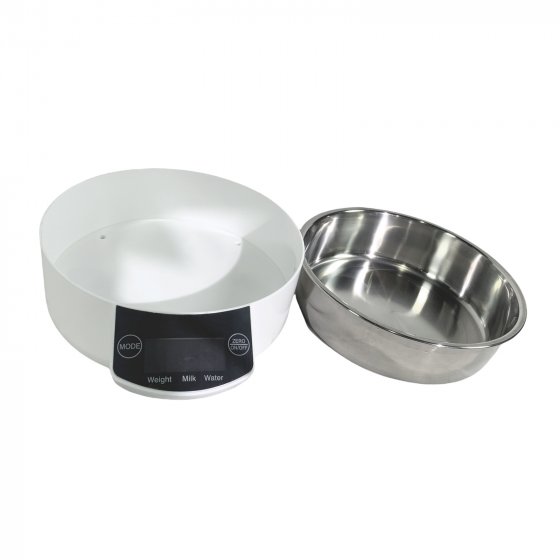 Digitale Küchenwaage mit Edelstahlschüssel Präzise Haushaltswaage 