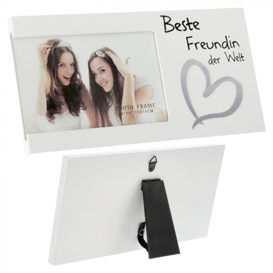 Bilderrahmen 15 x 10 mit Spruch "Beste Freundin der Welt"