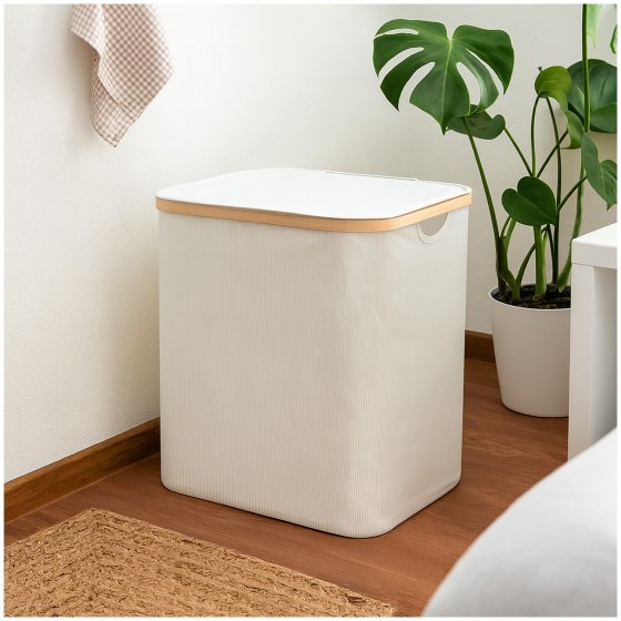 Wäschekorb Eckig mit Deckel Ilian 