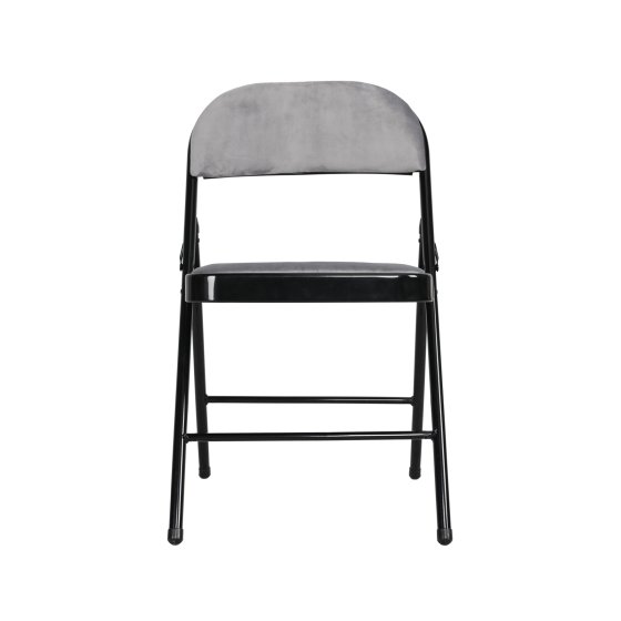 Klappstuhl Wedigo Velvet Grau 6er-Set 