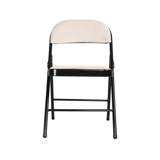 Klappstuhl Wedigo Velvet Beige 6er-Set 