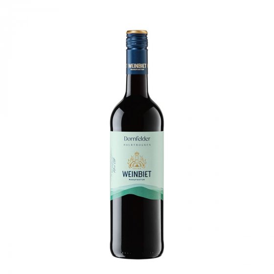 Weinbiet Manufaktur fruchtiger Dornfelder Rotwein halbtrocken 750ml 
