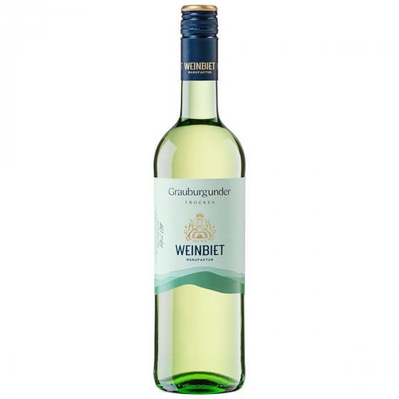 Weinbiet Grauburgunder trockener Weißwein mit dezenter Säure 750ml 