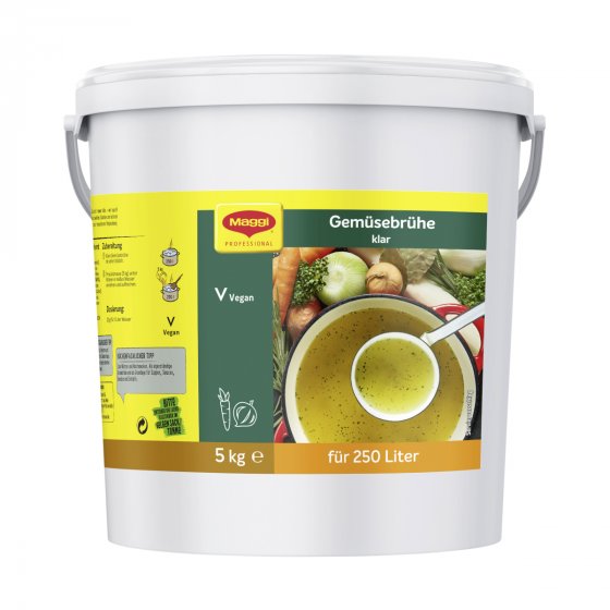 Maggi Professional Klare Gemüsebrühe für 250 Liter Großpackung 5000g 