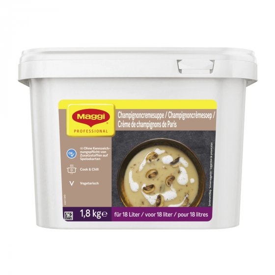 Maggi Champignoncremesuppe ergibt 18 Liter Packung 1800g 