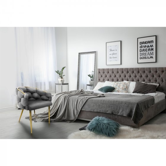 Stuhl Alsen Gold Grau