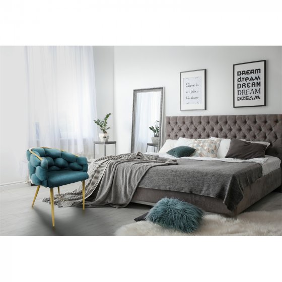 Stuhl Alsen Gold Petrol