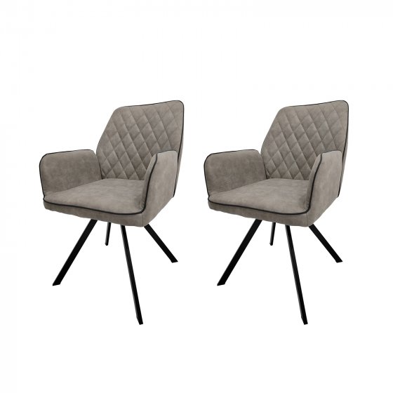 Esszimmerstuhl Tumalo Grau 2er-Set 