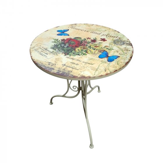 Metalltisch Flowers and Plants 