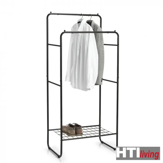 Kleiderständer, schwarz Metall 