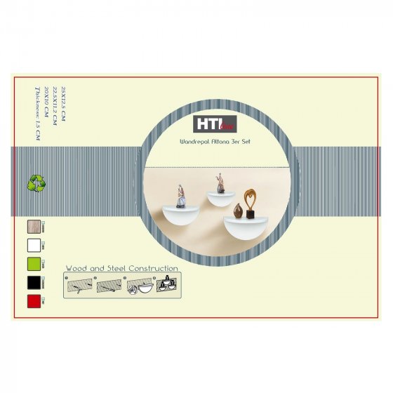Wandregal Altona 943 3er-Set 