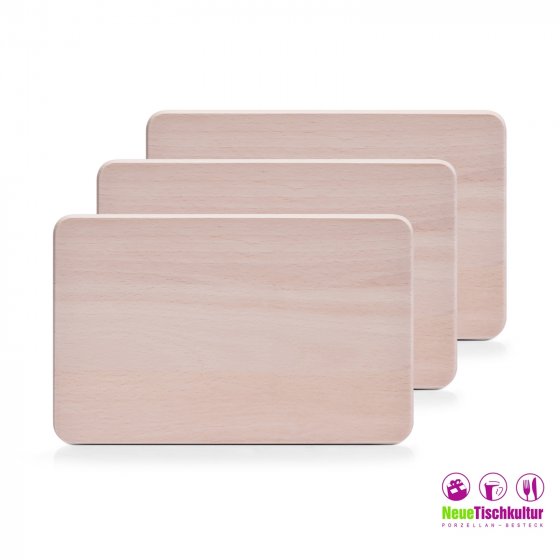 Vesperbrettchen-Set, 3-teilig Buche 