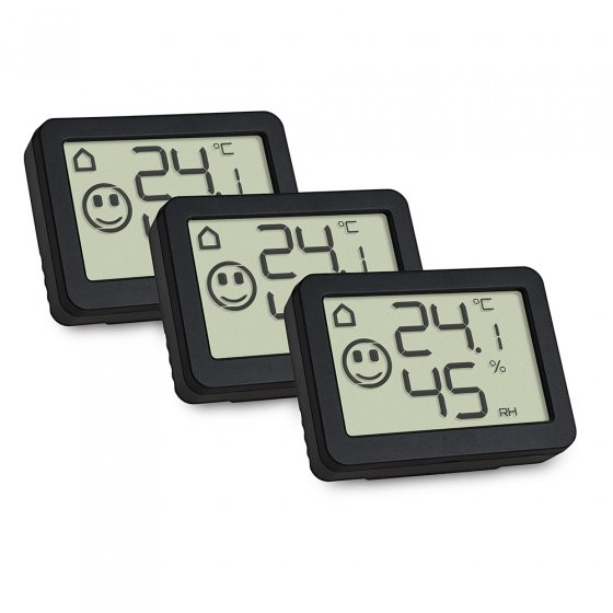 Digitales Thermo/Hygrometer 3er-Set 