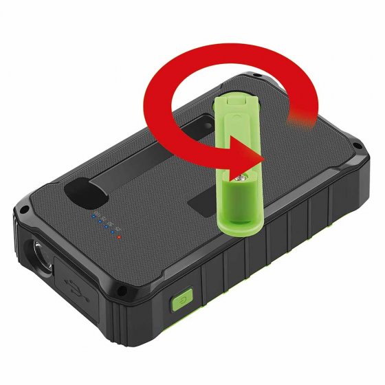 Kurbel- und Solar-Ladegerät 