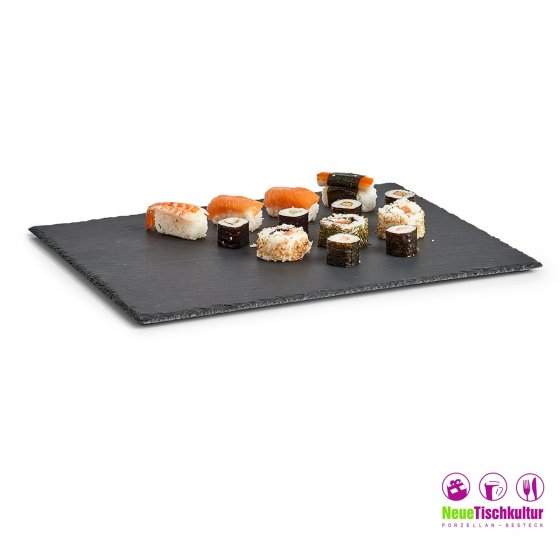 Servierplatte, rechteckig Schiefer 