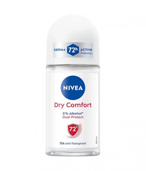 Nivea Deo Dry Comfort Roll On 72h Anti Transpirant Schutz 50ml 3er Pack 
