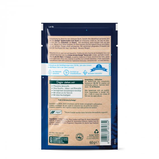 Kneipp Badekristalle Gute Nacht 