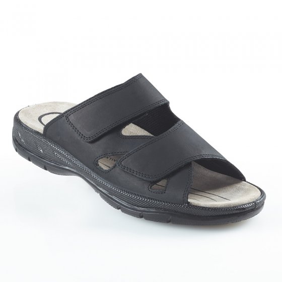 Aircomfort-Klettpantolette 46 | Schwarz