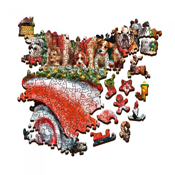 Holz-Puzzle „Weihnachtshelfer” 