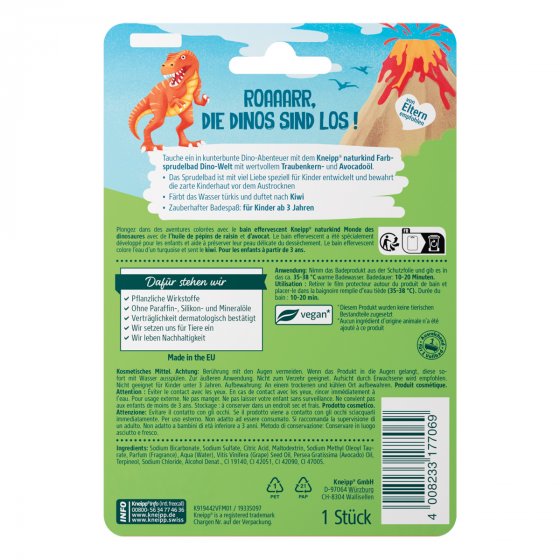 Kneipp Naturkind Farbsprudelbad Dino Welt 3 farbig 1 Stück 