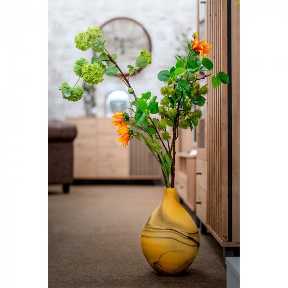 Frühlingsblume 74 cm Kunstblume Flora Orange