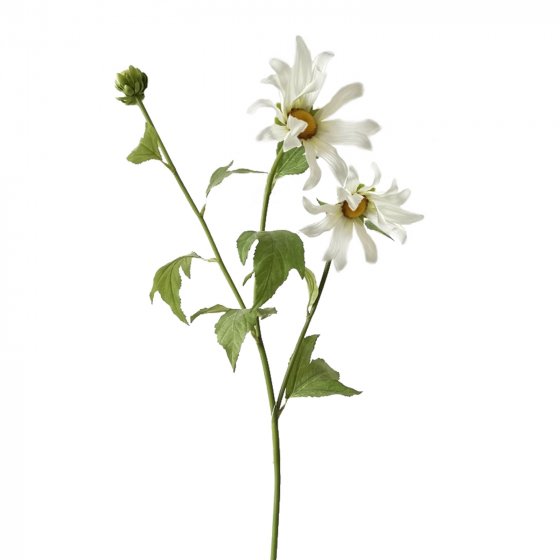 Frühlingsblume 74 cm Kunstblume Flora Weiß