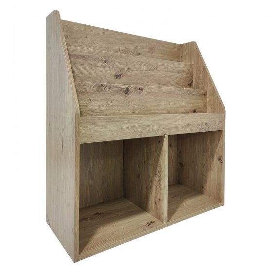 Kinderregal Aufbewahrungsregal mit 5 Fächern Bücherregal für Kinderzimmer Artisaneiche 