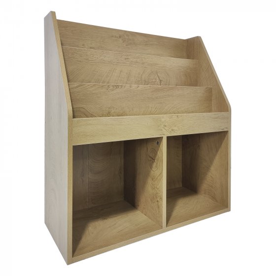 Kinderregal Aufbewahrungsregal mit 5 Fächern Bücherregal für Kinderzimmer Baumscheibe 