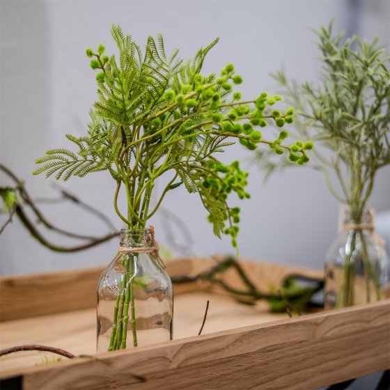 Kunstpflanze Gräser in Vase Flora