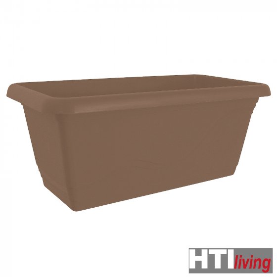 Blumenkasten Madrid mit Wasserspeicher 40 cm Taupe