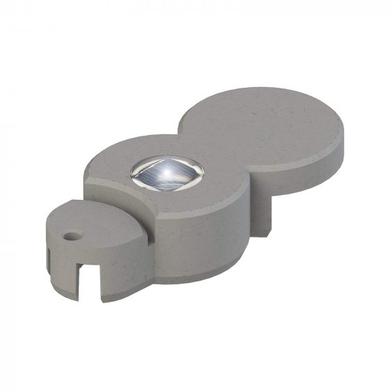 Beetumrandung Nessa Solar Palisade 12-teilig Grau 