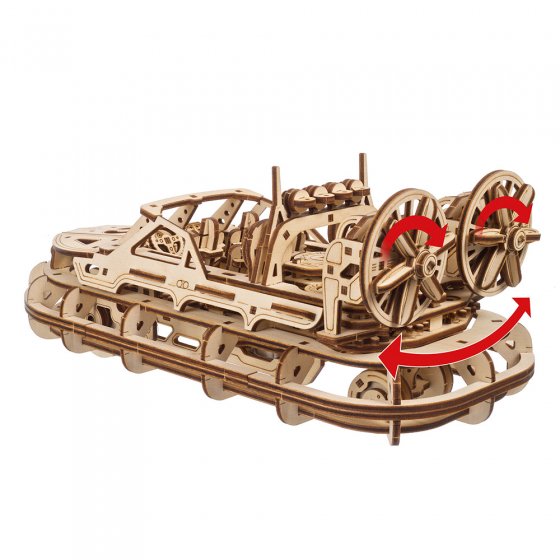 Holzmodell Luftkissenboot 