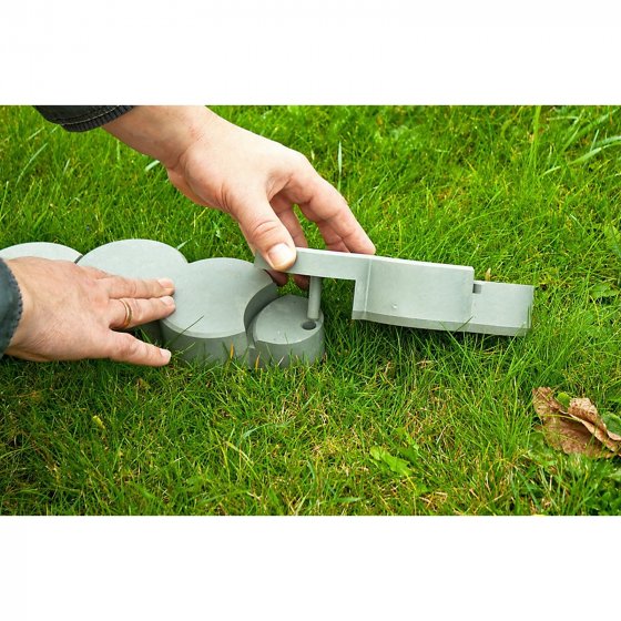 Beetumrandung Nessa Palisade 12-teilig Grau 