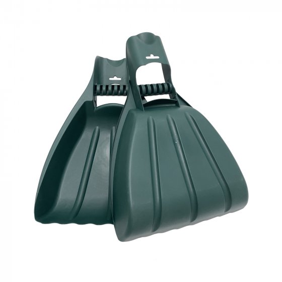 Laubgreifer Set 2 Stück Kunststoff groß ergonomisch für Garten-, Laub- und Rasenschnitt
