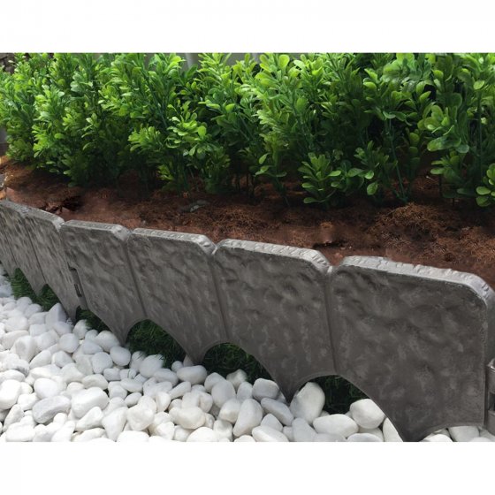 Beeteinfassung 490 cm Steinoptik 