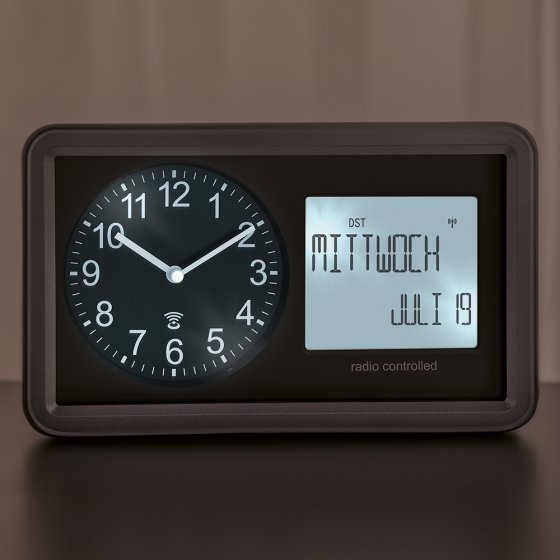 Analoge Funkuhr mit Kalender 