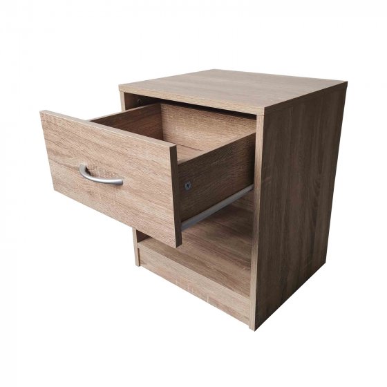 Nachtschrank mit 1 Schublade Nina Sonoma